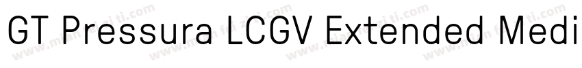 GT Pressura LCGV Extended Medium字体转换